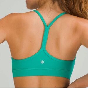Lululemon Flow Y Wrap-Front High-Neck Bra *Light Support, B/C Cup Maldives Green